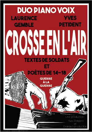 affiche spectacle crosse en l'air